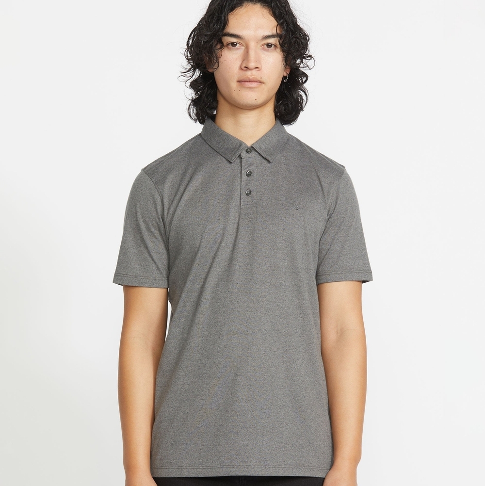 Volcom Wowzer Polo Shirt Grey Size M